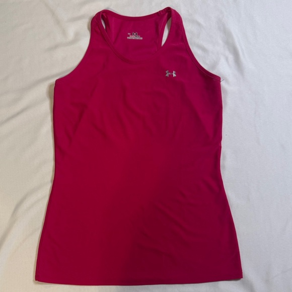 Under Armour Women's Bright Pink Tank Top - Picture 1 of 5